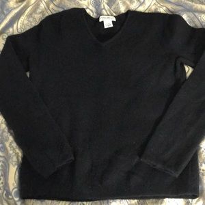 EUC EB black 100% wool sweater